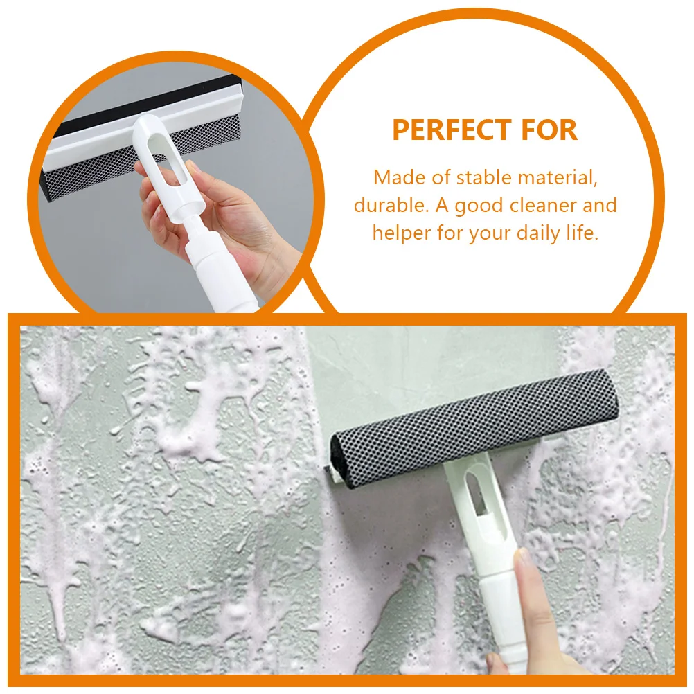 

Glass Cleaning Tool With Spray Water Removal Squeegee For Home Durable Flat Wiper 360 Rotatable Scraper Bathroom Balcony Use