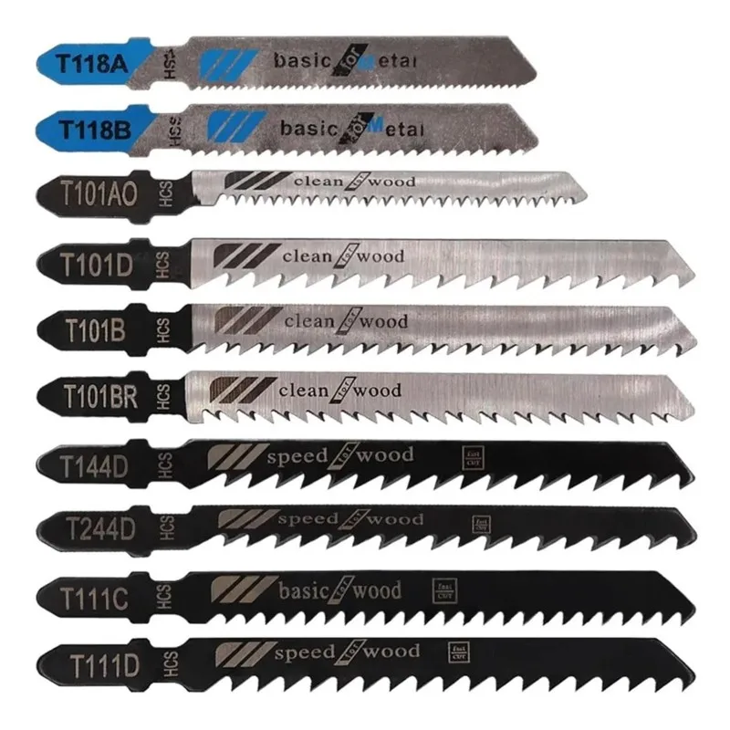 YANA50I Jigsaw Blades Set-10Pcs High-Quality For Wood And Metal-Cutting For Precision-DIY And Professional Ideal Use