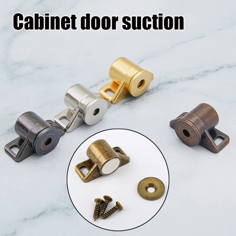 

5 Pack Magnetic Door Catch Stainless Steel Silver Kitchen Cabinet Catches Magnet Latches for Door Cupboard Closures