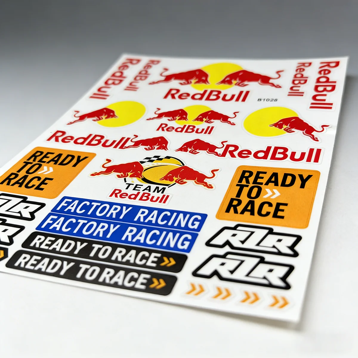 

Red Bull Motocross Reflective Racing Decal Sticker for KTM 500 EXC Body Helmet Fuel Tank