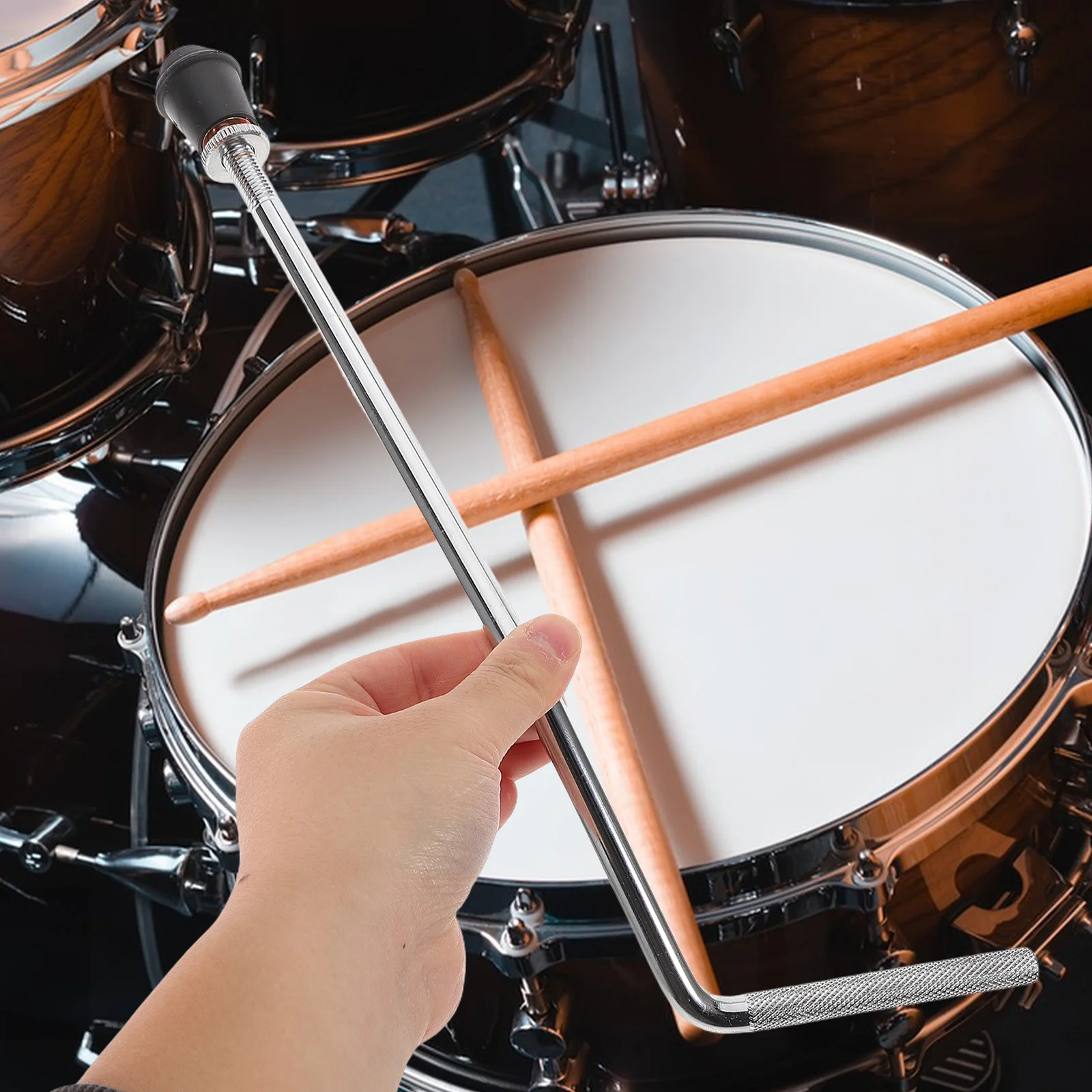 

2Pcs Drum Kit Legs Replacement Drum Stand Parts Anti Skid Metal Legs for Stability and Versatile Use Percussion Instrument Parts