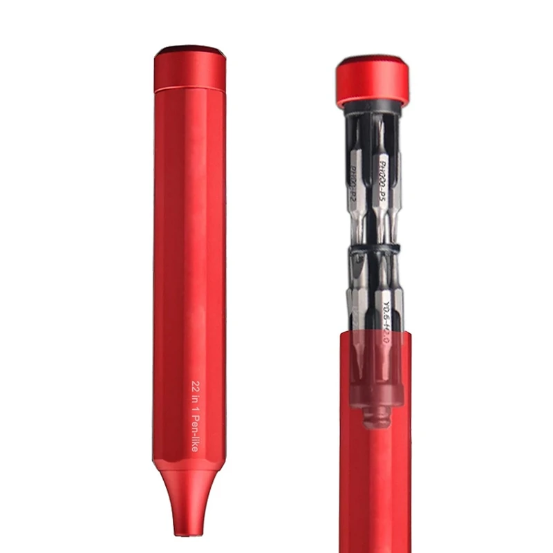 ABNO-22 en 1 ensemble de tournevis de précision, petit ensemble d'outils de mécanicien de précision en forme de stylo, mini ensemble de tournevis de ménage