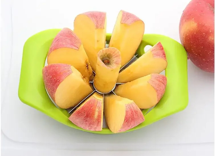 

Kitchen Apple Slicer Corer Cutter Pear Fruit Divider Tool Comfort Handle for Kitchen Apple Peeler KX 238