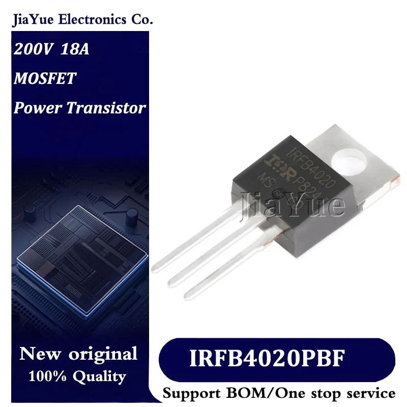 

5pcs/lot 100% New Original Chips IRFB4020PBF TO-220AB 200V 18A MOSFET Field effect tube Power Transistor IRFB4020PbF