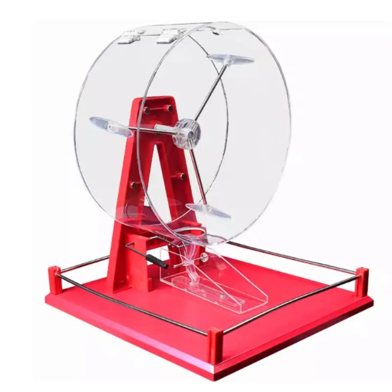 Semi-automatic portable metal air lottery machine to win money game options for home use or travel