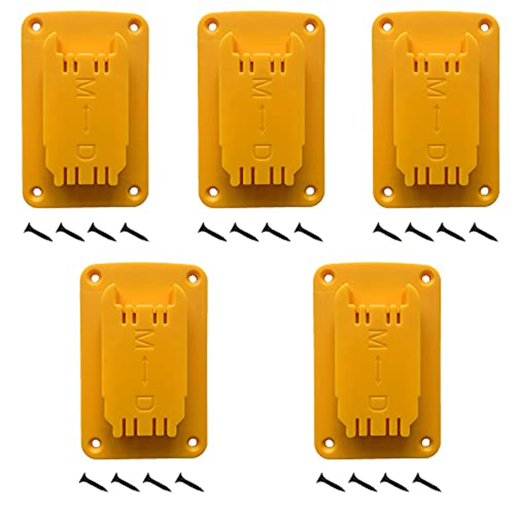3/8/12pcs Yellow Tool Holder Dock Wall Mount Storage Rack For 12V/20V Wall Mount Drill Holder With Screws