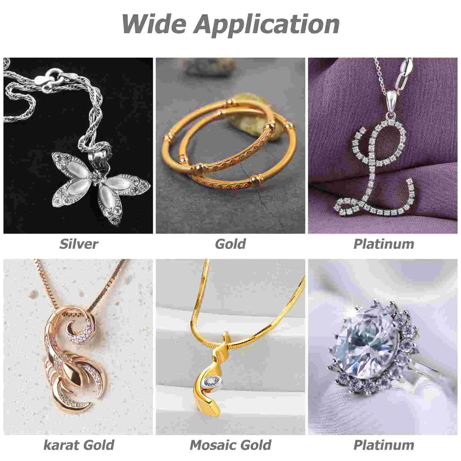 50 Pcs Jewelry Polishing Cloth Silver Cleaning Wiping Shoe Kit Gold Jewellery Platinum Towel