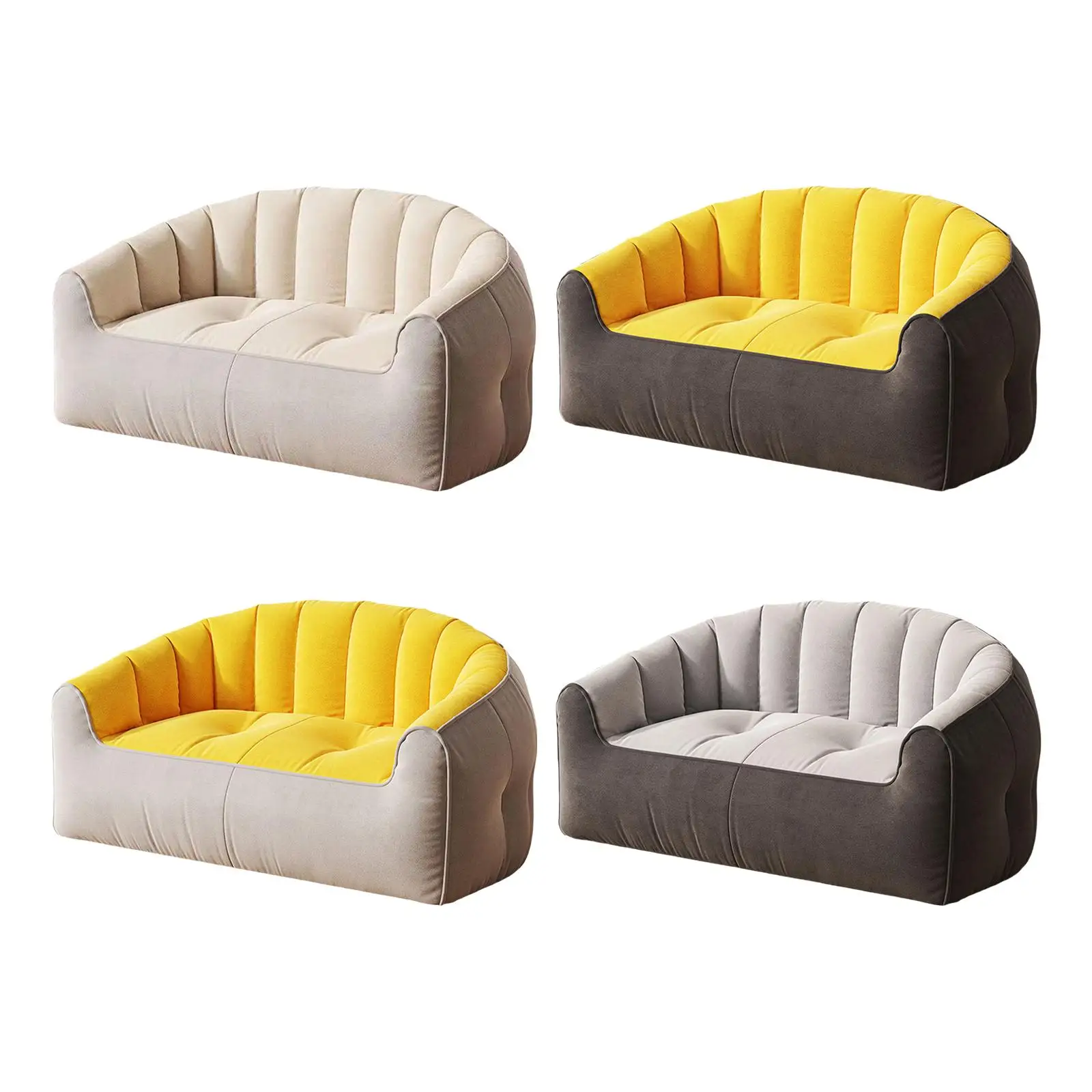 Lazy Sofa Space Saving Can Lie Down and Sleep Small Sofa Couch Versatile Comfortable Furniture for Apartment Home Bedroom Office