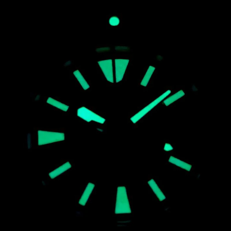 Blue Watch Dial NH35 Dial Green Luminous Dial Fits for 4R 7s26 NH34 NH35 NH36 Watch Movement Crown at 3.0 / 4.1 /3.8 o\'clock