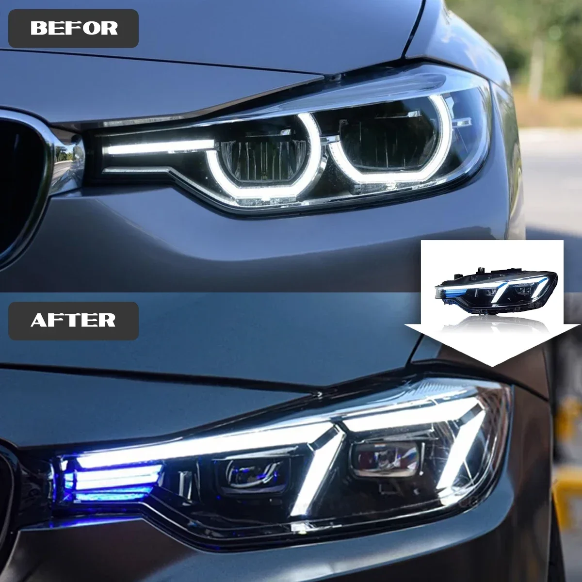 

TYPY Car Lights LED Headlamps For BMW F30 Headlights Projector Lens F35 Front Lamps 318i 320i 325i 328i 330i 335i DRL Auto Parts
