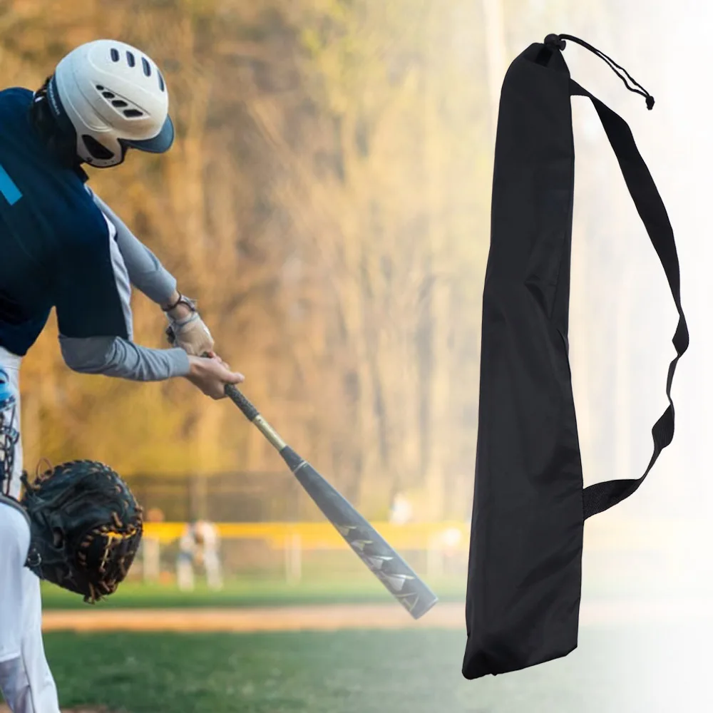 Shoulder Strap Baseball Bat Backpack Protective Covers Anti-Dust Umbrella Storage Bag Foldable Black Fishing Rod Bag