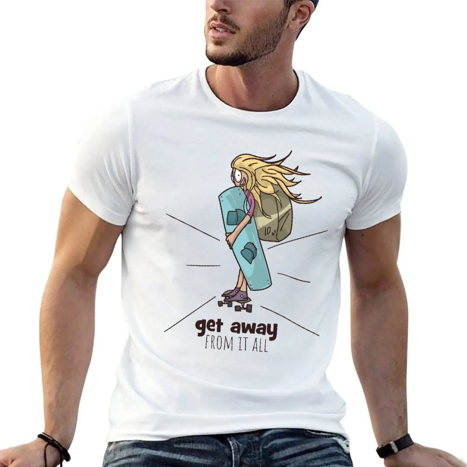 

Get away from it all T-Shirt t shirt man casual t shirts for man graphic vintage t shirt man plain T-shirt