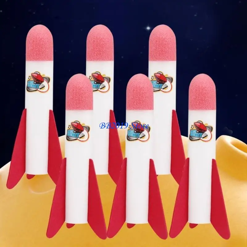 Q0KB dzieci rakiety powietrzne na świeżym powietrzu strzelanie stopami zabawka gąbka szybuje rakiety skok sportowa gra na dla