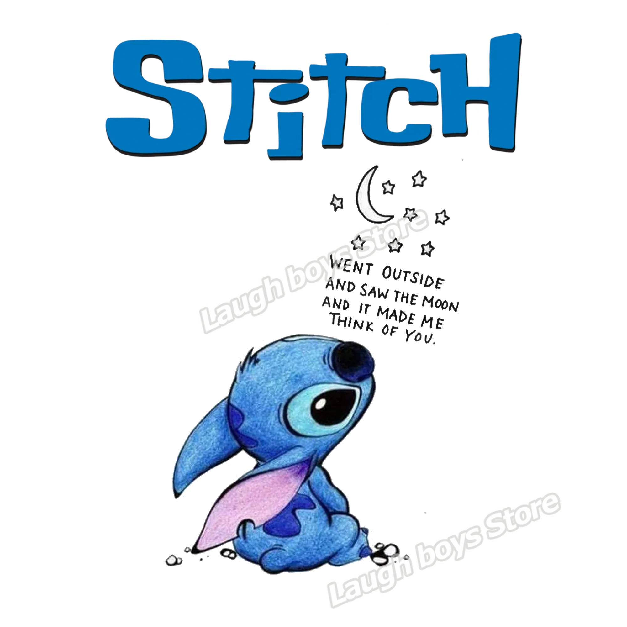 Disney Loli Stitch Ironing Hot Transfer Patch Clothing Large Sticker Stitch Crashes DIY Cloth Patches Bag Shirt Design Stickers