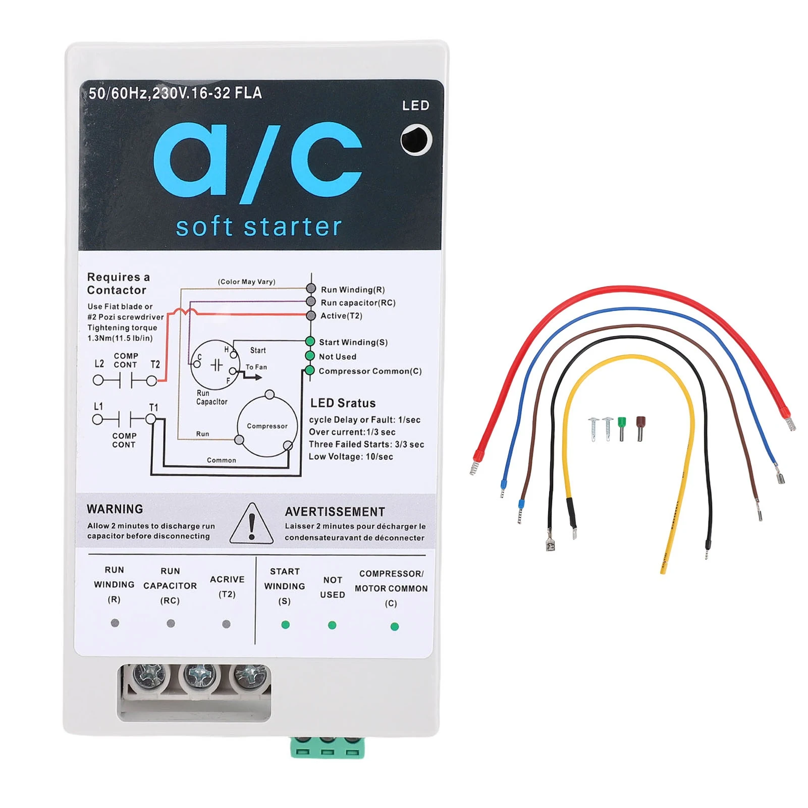 

Компактный плавный пускатель переменного тока 16-32А для кондиционеров, генераторов ОВКВ и промышленного оборудования