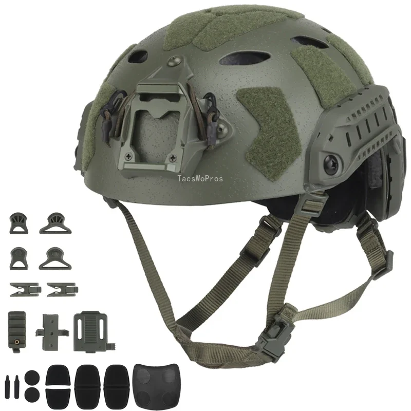 

Shooting Combat Helmets Outdoor CS Sports Head Protective Gear ABS Adjustable Tactical Hunting Paintball FAST SF Helmet