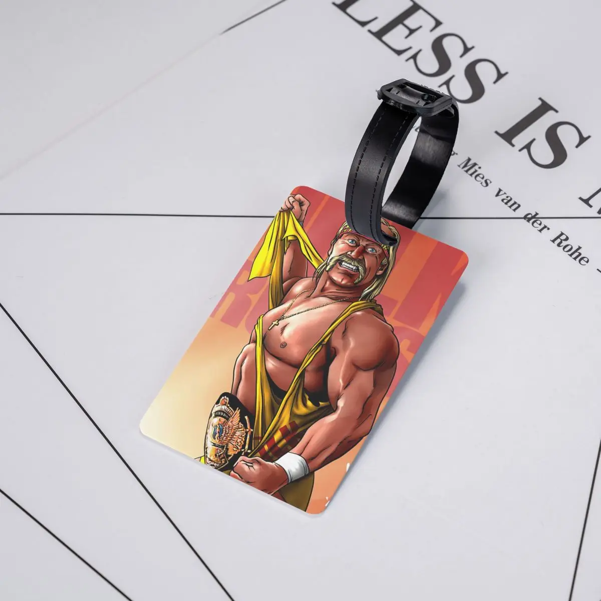 

Hulk Hogan Hulkamania Luggage Tags Suitcase Accessories Travel Baggage Boarding Tag Label Holder ID Name Address