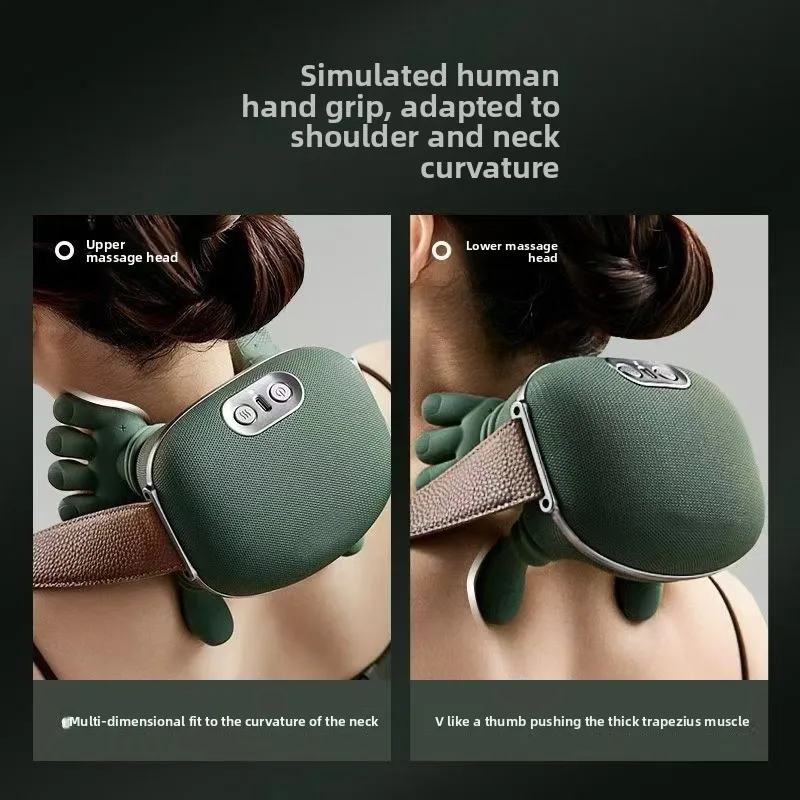 Rechargeable Neck & Shoulder Massager with Large Capacity Battery, Portable SPA Muscle Relaxation Massage Device