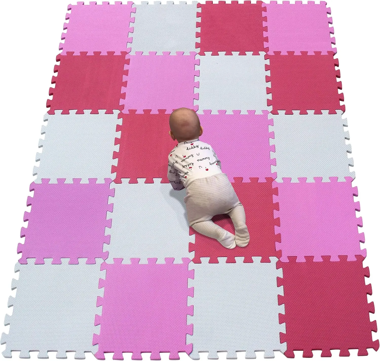 20 Tiles Baby Soft Puzzle Play Mats, Kids Thick EVA Foam Floor, Toddlers & Children's Soft Interlocking Mat