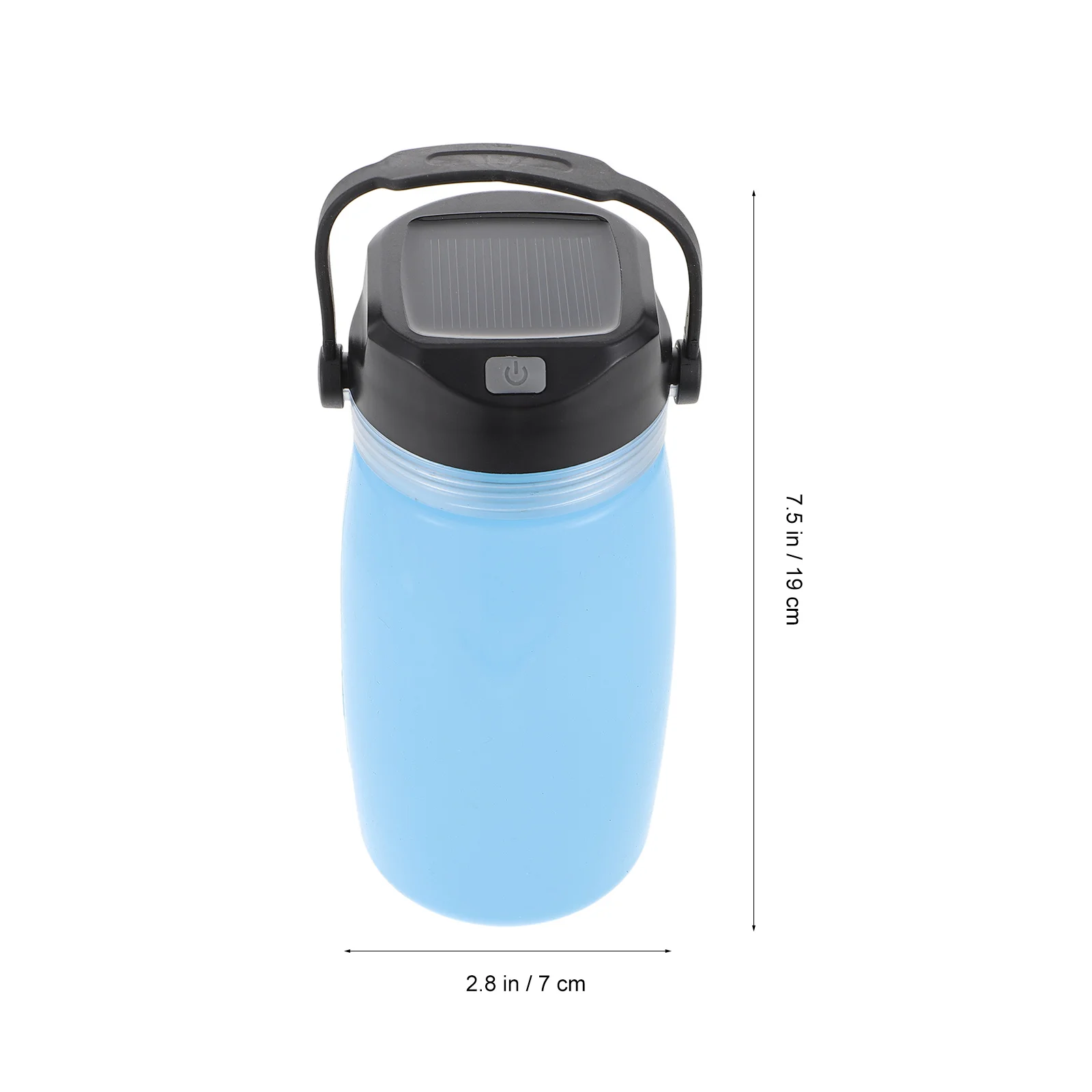 

1Pcs Solar Charging Kettle Sky-Blue Portable Camping Water Boiling Cup USB Lightweight Travel Night Light Solar Charging Kettle