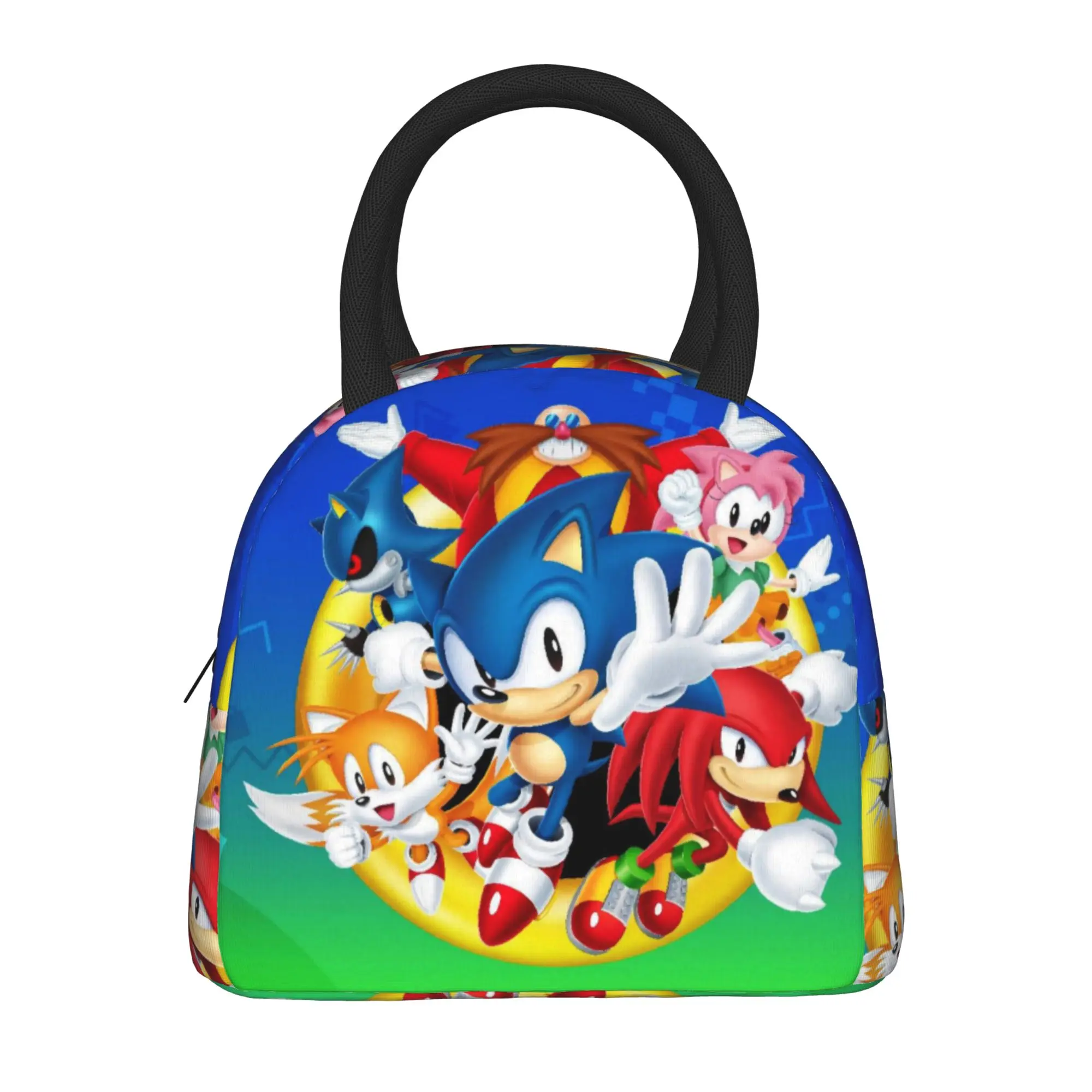 Shadow The Hedgehogs  Insulated Lunch Bags Cooler Bag Lunch Container  Leakproof Tote Lunch Box Food Bag Work  Outdoor