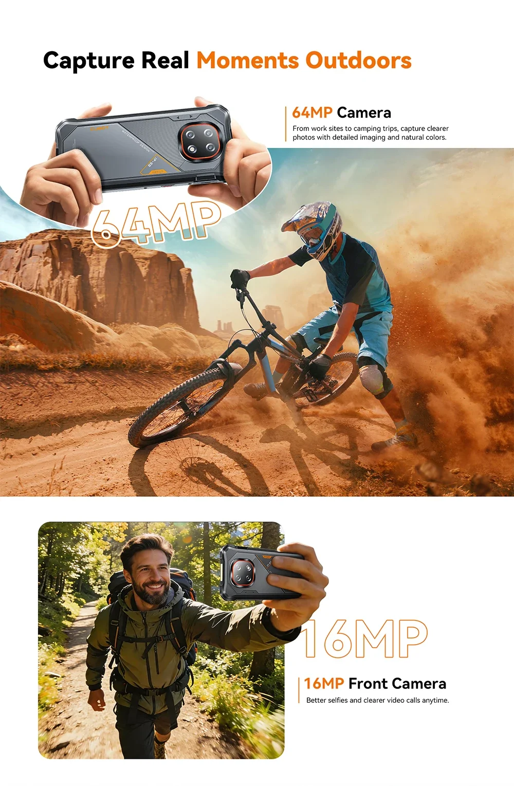 Cubot KingKong ES 5 Android Smartphone 6.88" 120Hz Screen Up to 24GB RAM(12+12GB) 256GB ROM 7000mAh Battery Rugged Phone NFC