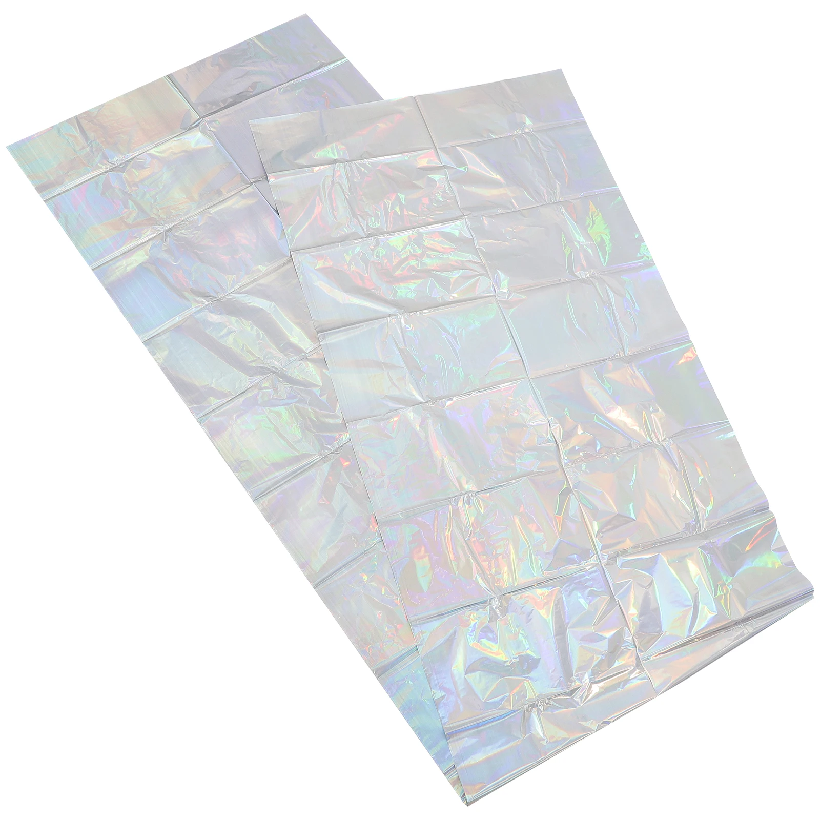 

Aluminum Foil Tablecloth Wedding Party Decoration Disposable Film Cover For Buffet Dessert Table Shiny Shower Event