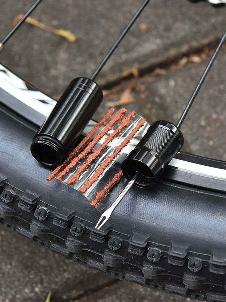 AliExpress Mini Bicycle Tubeless Tire EDC Urgent Glue Patch Sealant Rubber Stripes Tyre Drill MTB Road Bicycle Accessories Repair Tool