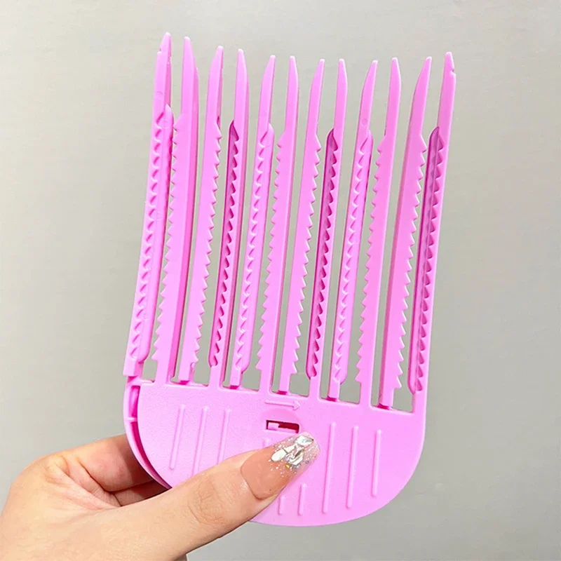 

1-4pcs Heatless Hair Roots Fluffy Hairpin Curling Bangs Clip No-Trace Hair Root Lifting Clips Women Curling Fixed Shape Clips
