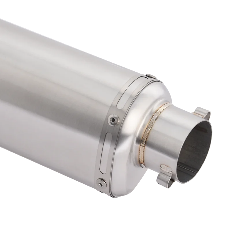 Universal 51mm Motorcycle Exhaust Pipe Escape 420MM For CBR650 R6 ER6N MT09 CF675SR Ninja650 NC700 Muffler Removable DB Killer - view 3