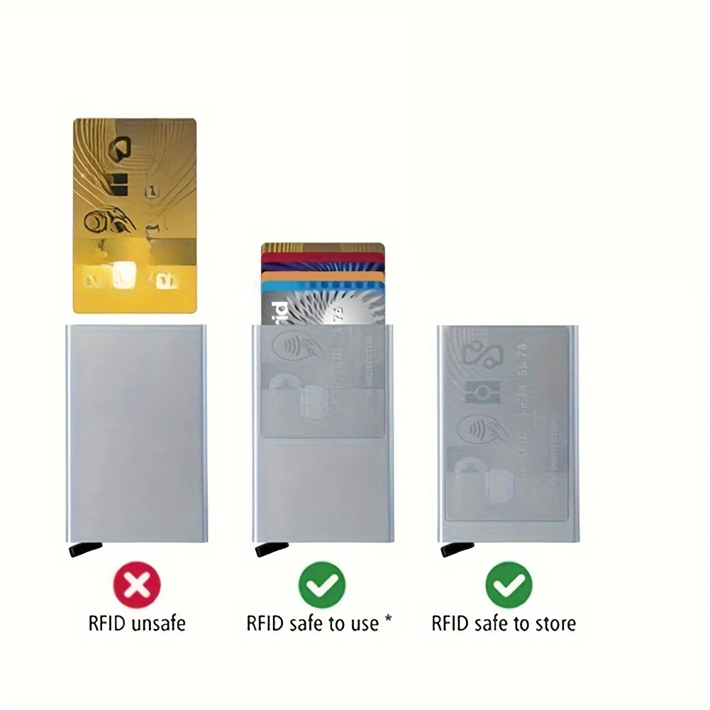 12pcs Ultrathin Anti-Rfid Wallet Blocking Reader Lock Bank Card Holder Anti Theft Credit Card Case Protection New Rfid Card