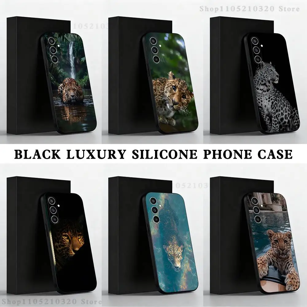 

Majestic cheetah animals Phone Case For Samsung S 25,24,23,22,30,21,10,9,Ultra,Plus,Lite,FE,4,5 G Black Soft Case