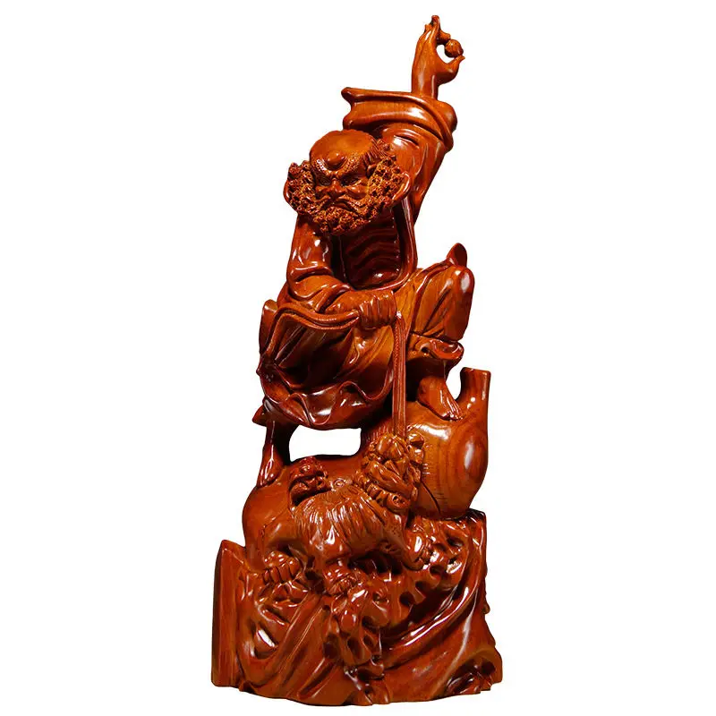 

Pear wood carving Buddha ornament carving handicrafts home living room zen entrance decoration