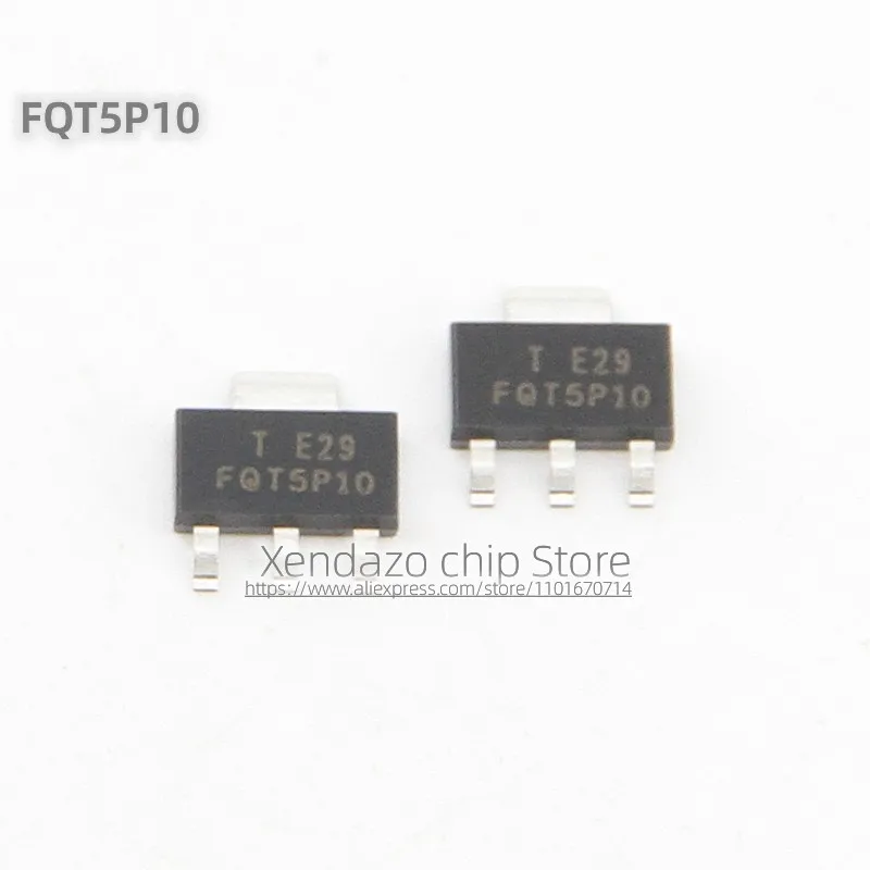 10 teile/los fqt5p10tf fqt5p10t fqt5p10 sot-223 paket original original mos feld-effekt transistor