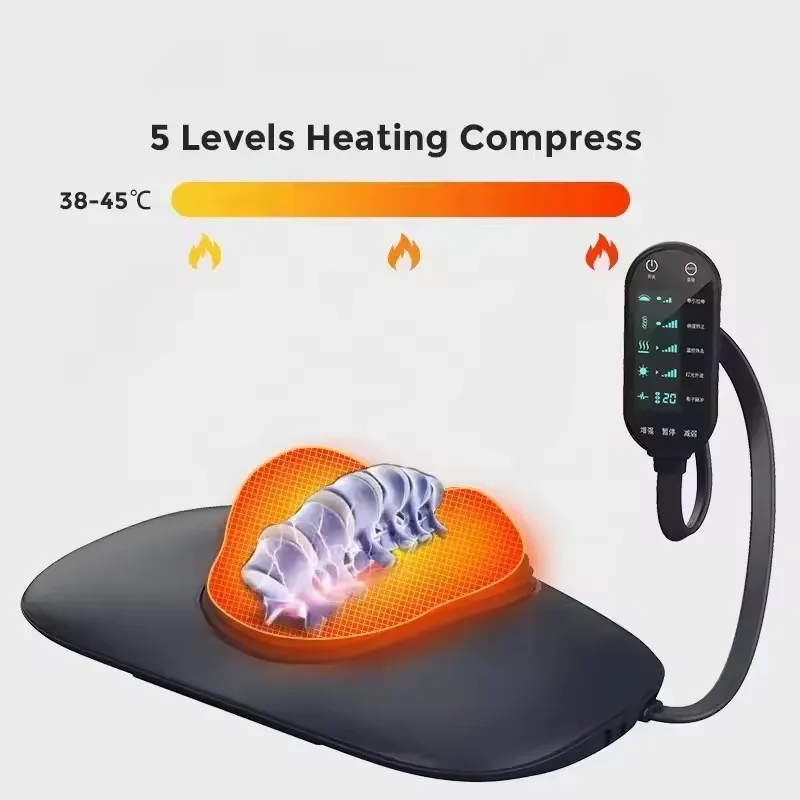 Professional Cervical Traction Neck Stretcher Heat Electrotherapy-Plug-In Multi-Function Neck Massager for Pain Relief