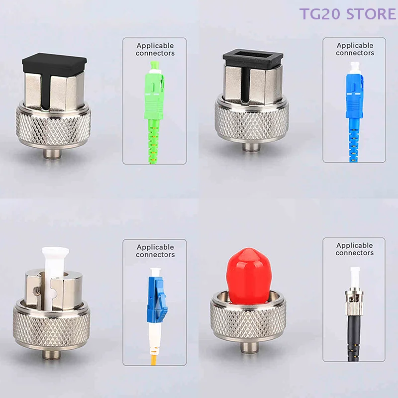 1Pcs FC ST SC LC APC Adaptor OTDR Transfer Connector Fiber Optic Connector For Optical Time Domain Reflectometer Fiber Parts