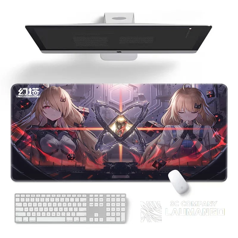 

Tower of Fantasy Kawaii Mouse Pad Gamer Computer Accessories Mausepad Gaming Pc Non-slip Mat Deskmat Mousepad Mats Keyboard Pads