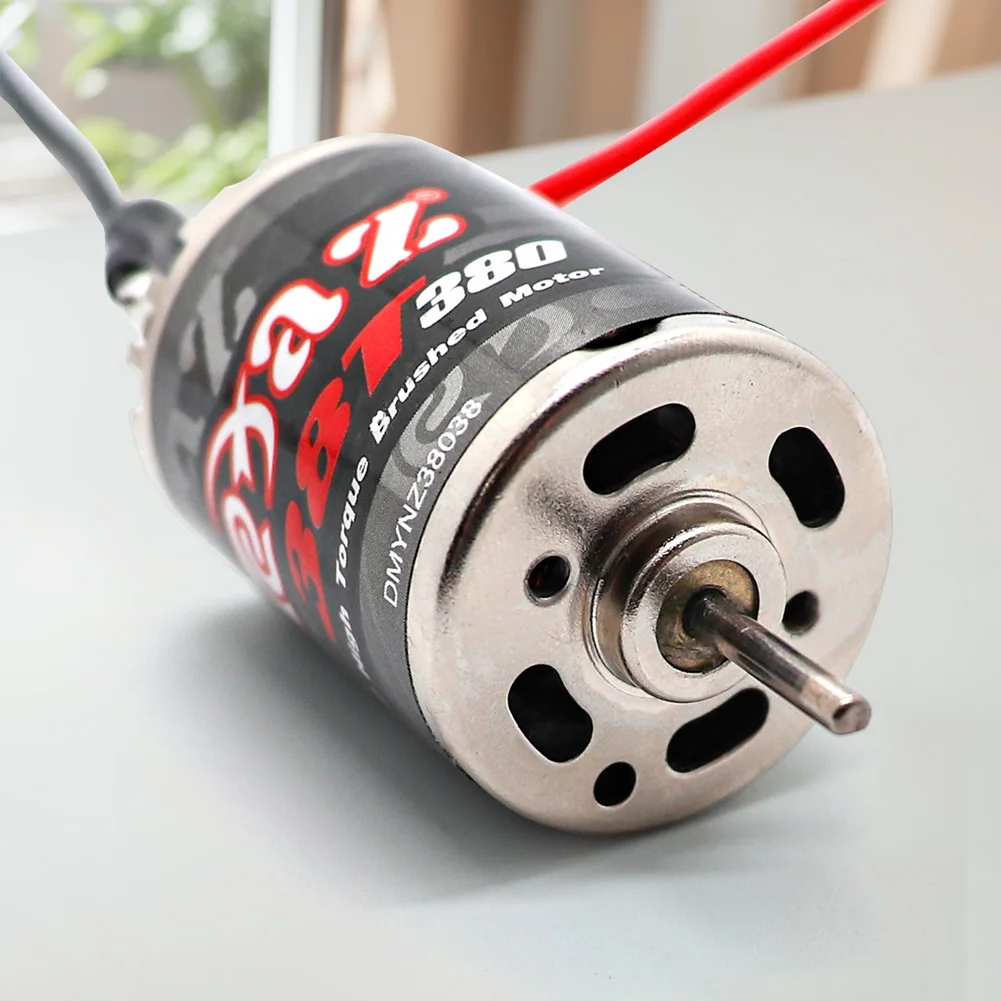 380 38T Brushed Motor RC Motor Brushed Electric Motor with JST Plug Small Motor for Traxxas 7075 Titan RC Car Model Universal