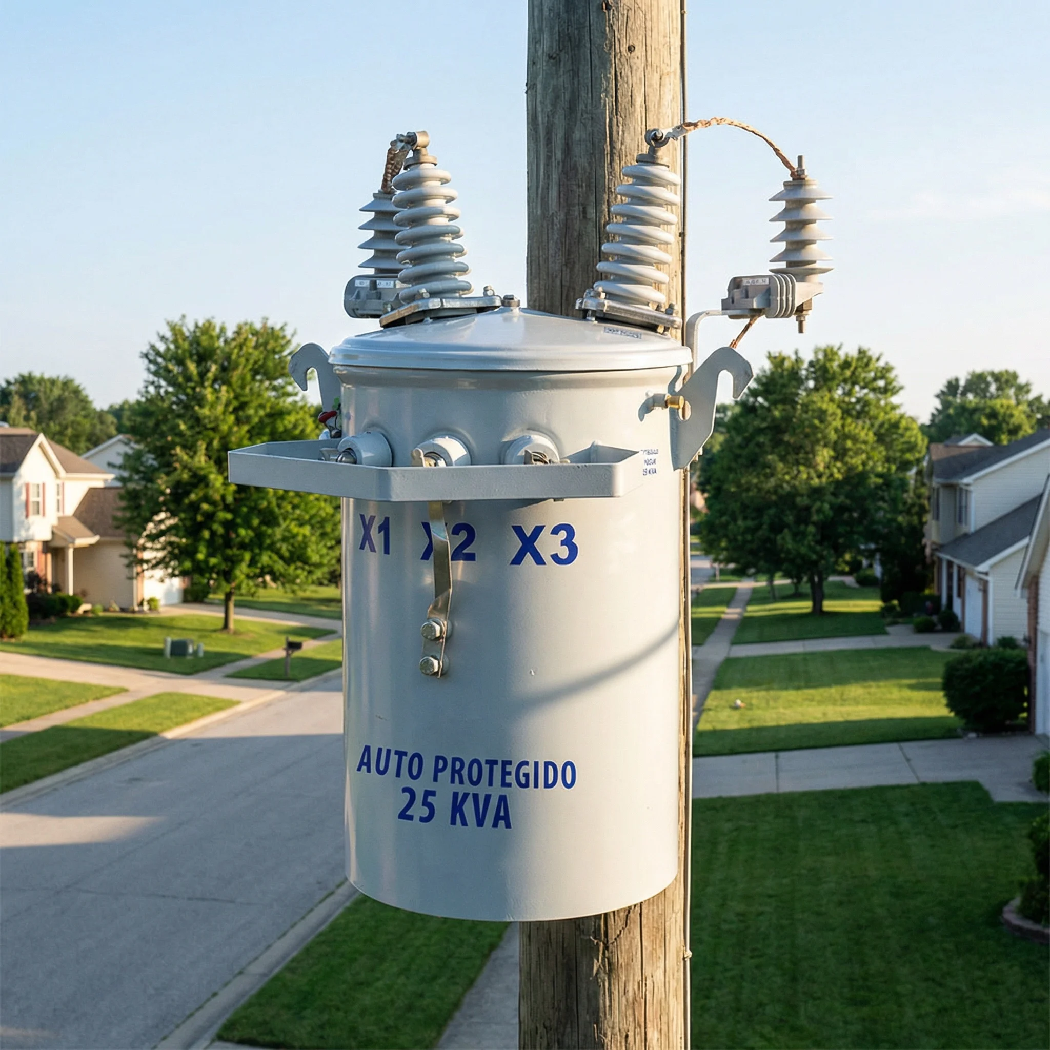 IEC UL Certified 50KVA 6KV Transformer - Lightweight Corrosion Resistant Small Business Pole Mounted