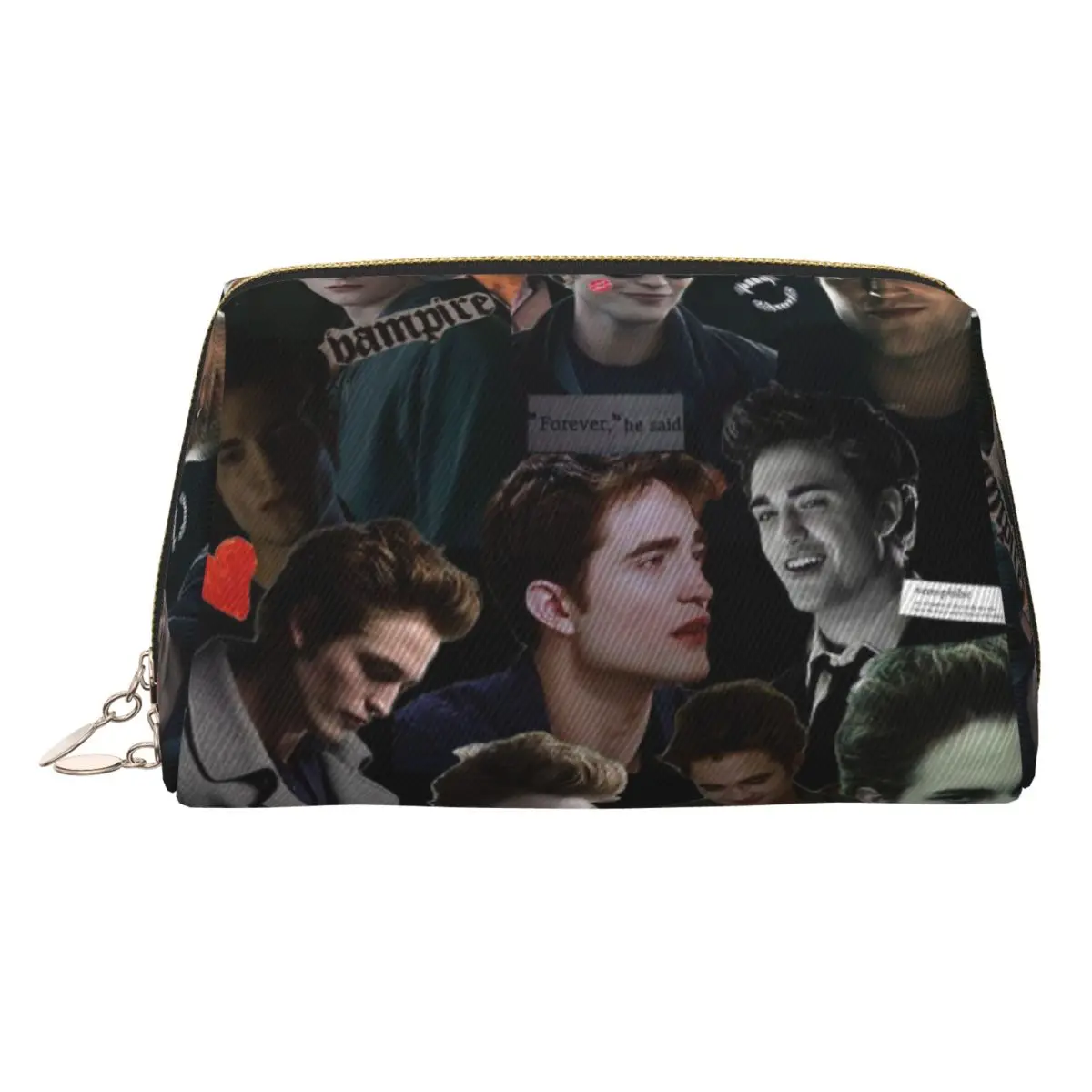 Edward Cullen Twilight Women Cosmetic Bag Travel Makeup Organizer Pouch Toiletry Storage Dopp Kit Case