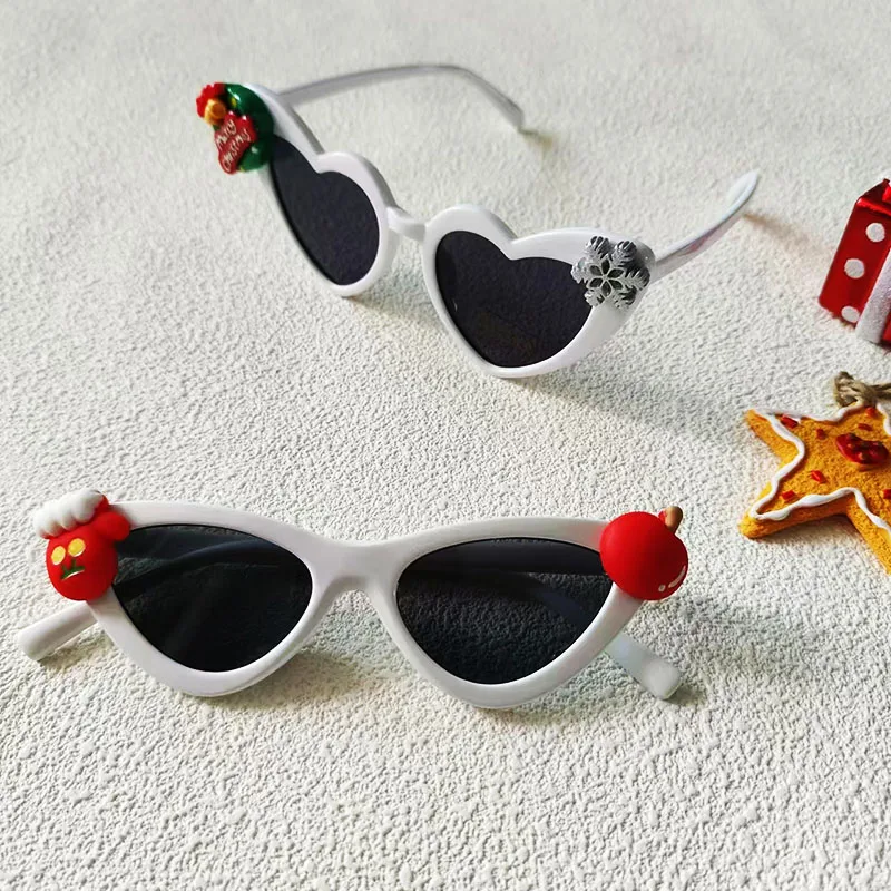 Christmas Decorations Christmas Glasses for Children Christmas Ornaments Santa Claus Snowman Small Bell Snowflake Sunglasses