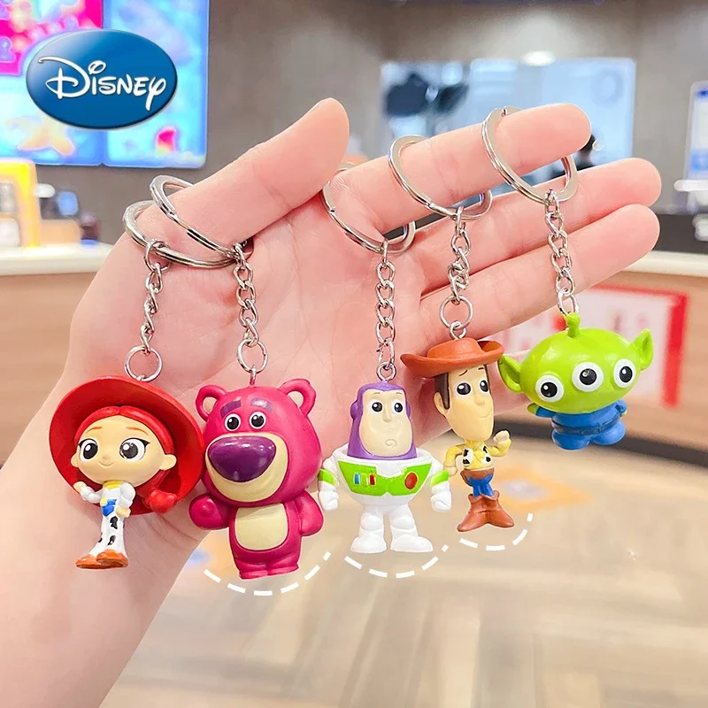 

Cartoon Disney Toy Story Anime Cute Buzz Lightyear Toy Story Creative 3D Keychain Accessories Alien Key Chain Pendant Keyring