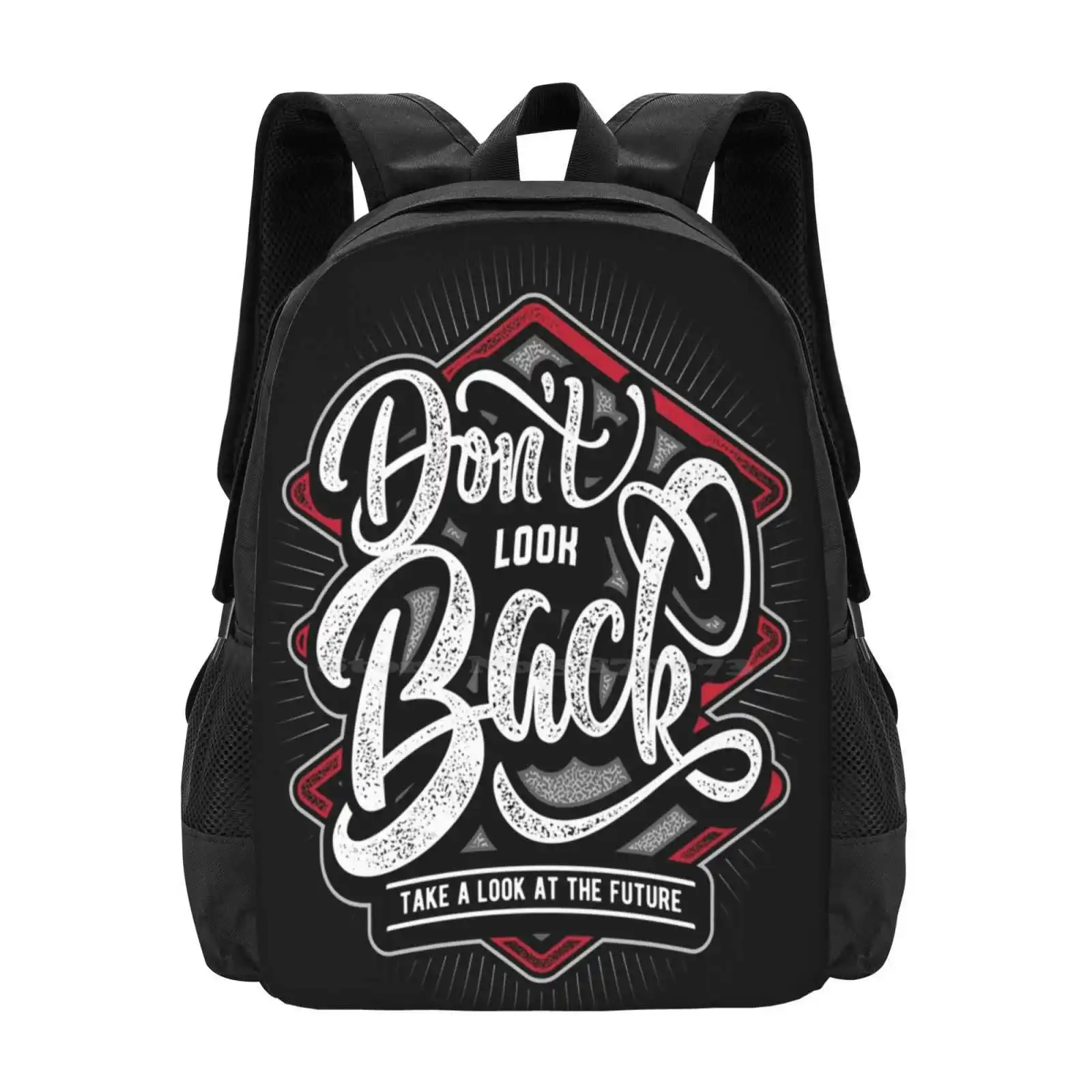 Don'T Look Back Hot Sale Schoolbag Backpack Fashion Bags Songs Noel Look Back Bookworms Delight Watch Your Back Lifes Simple