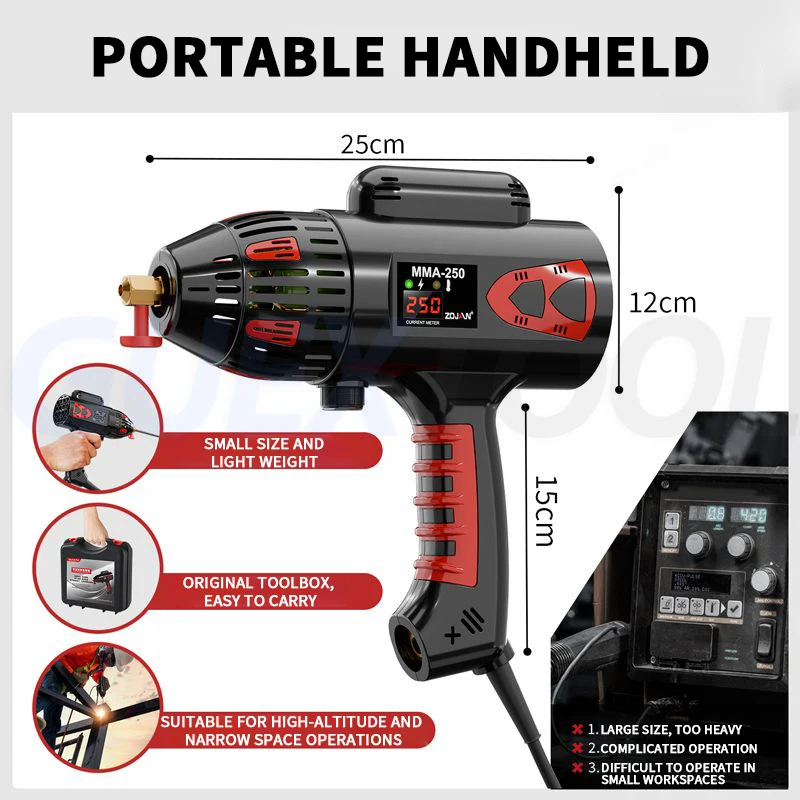 Digital Display Welding Machine 220V Household Small Electric Welding Gun Handheld Portable Electric Pure Copper Welding Machine