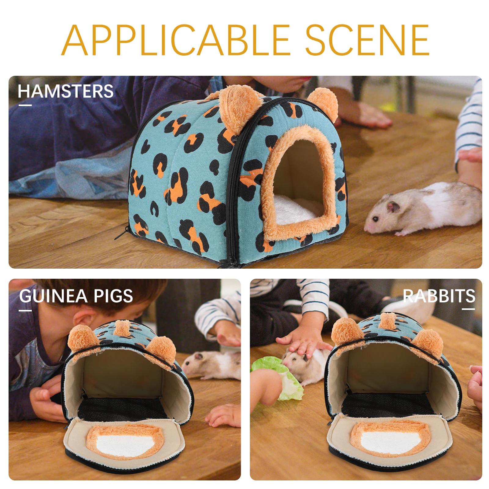 

Hamster House Warm Cozy Hideout XS Print Small Bunny Hut Pet Bed Nest Winter Shelter Cooling Summer