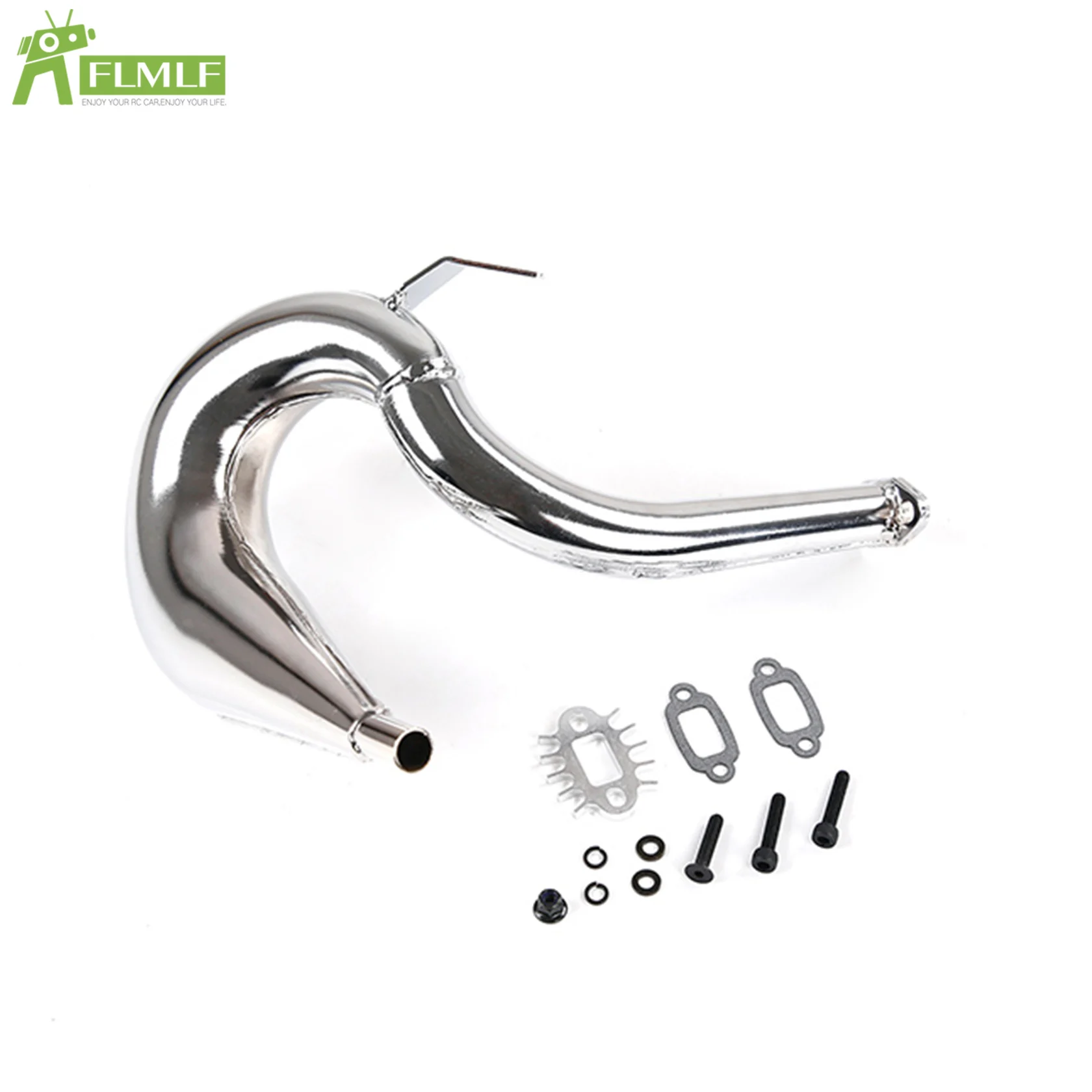 1/5 HPI ROFUN BAHA ROVAN KM BAJA 5B 5T 5SC Rc 자동차 부품에 적합한 23CC-45CC 엔진의 합금 Gen.2 Dominator 배기관 키트