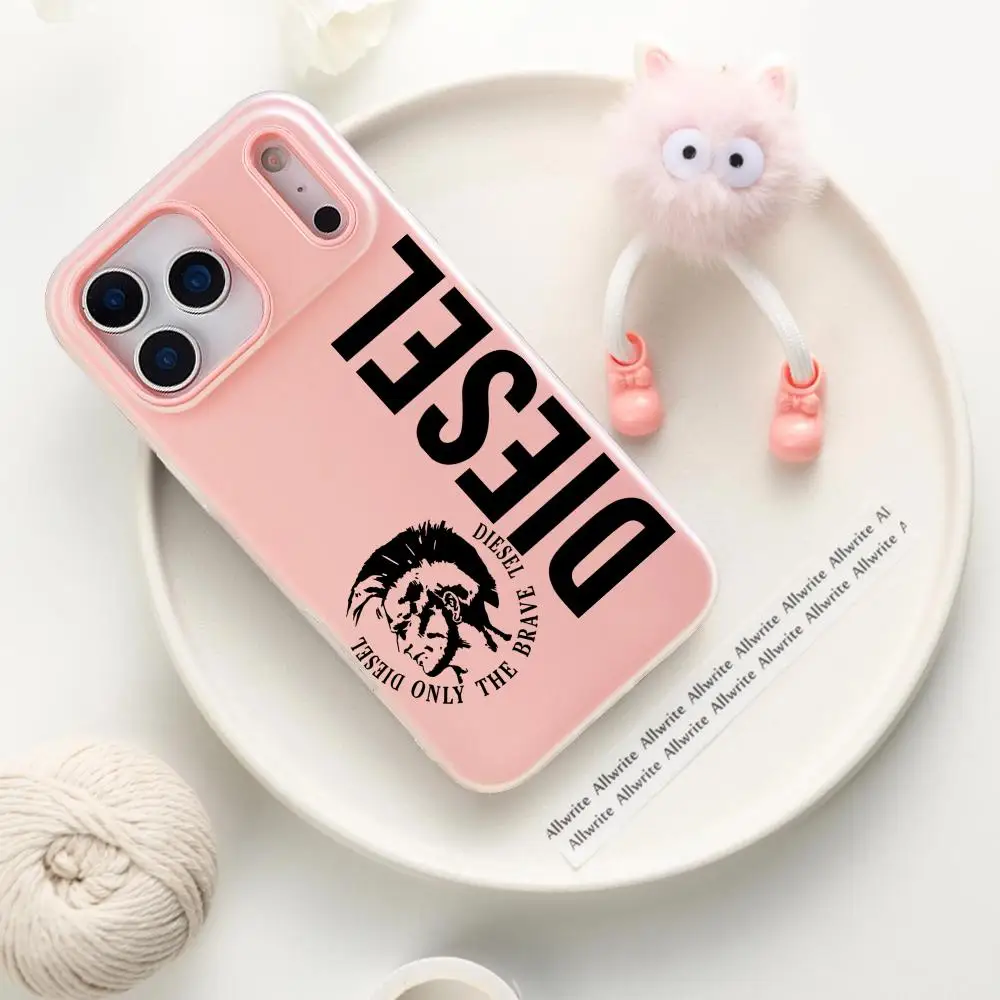 Hot Fashion Brands D-DIESELS Phone Case For IPhone 17 16 15 14 13 12 11 Pro Max Plus Mini Case Clear Jelly Shockproof Soft Cover