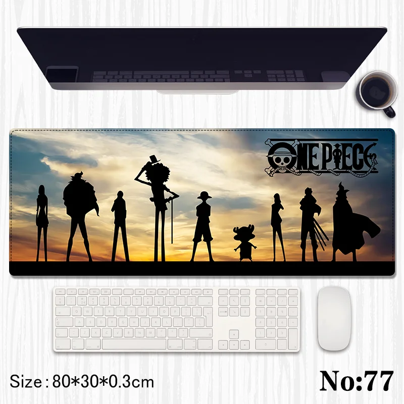 

One Piece Anime Mouse Pad Stylish and Simple Cartoon Large Anti-Slip Computer Mouse Pad Cute Things for Boys