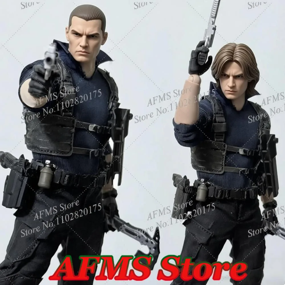 1/12 Maßstab Sammelfigur Polizei Leon Kampfausrüstung Plastikspielzeug Zubehör Passend für 6-Zoll-Actionfigur Soldatenpuppe