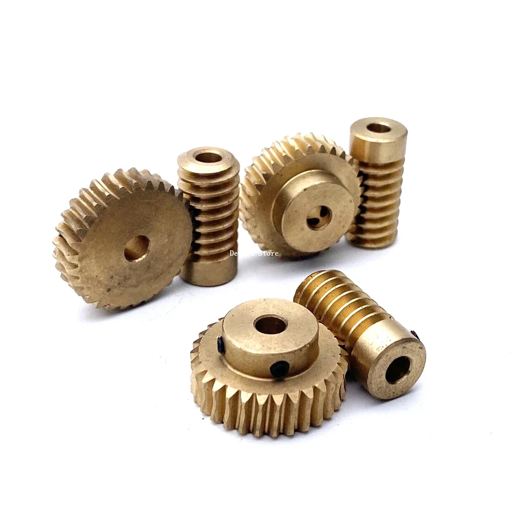 0.8M 20/30 Denti 1:20 1:30 Metallo Rame Worm Gear Ruota Riduttore Autobloccante Combinazione di Accessori
